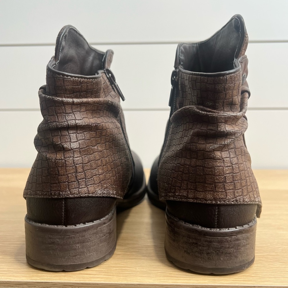 Spring Step Patrizia Women’s Ambroise Chocolate Brown Casual Booties. Size 39. - Picture 3 of 11